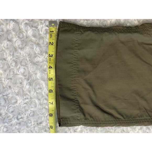The North Face Nylon Womens Shorts Size 6 Olive Green Long Hiking - Picture 9 of 13